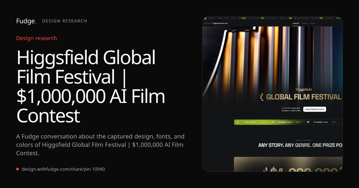 Design Inspiration from higgsfield.ai/contests/higgsfield-global-film-festival